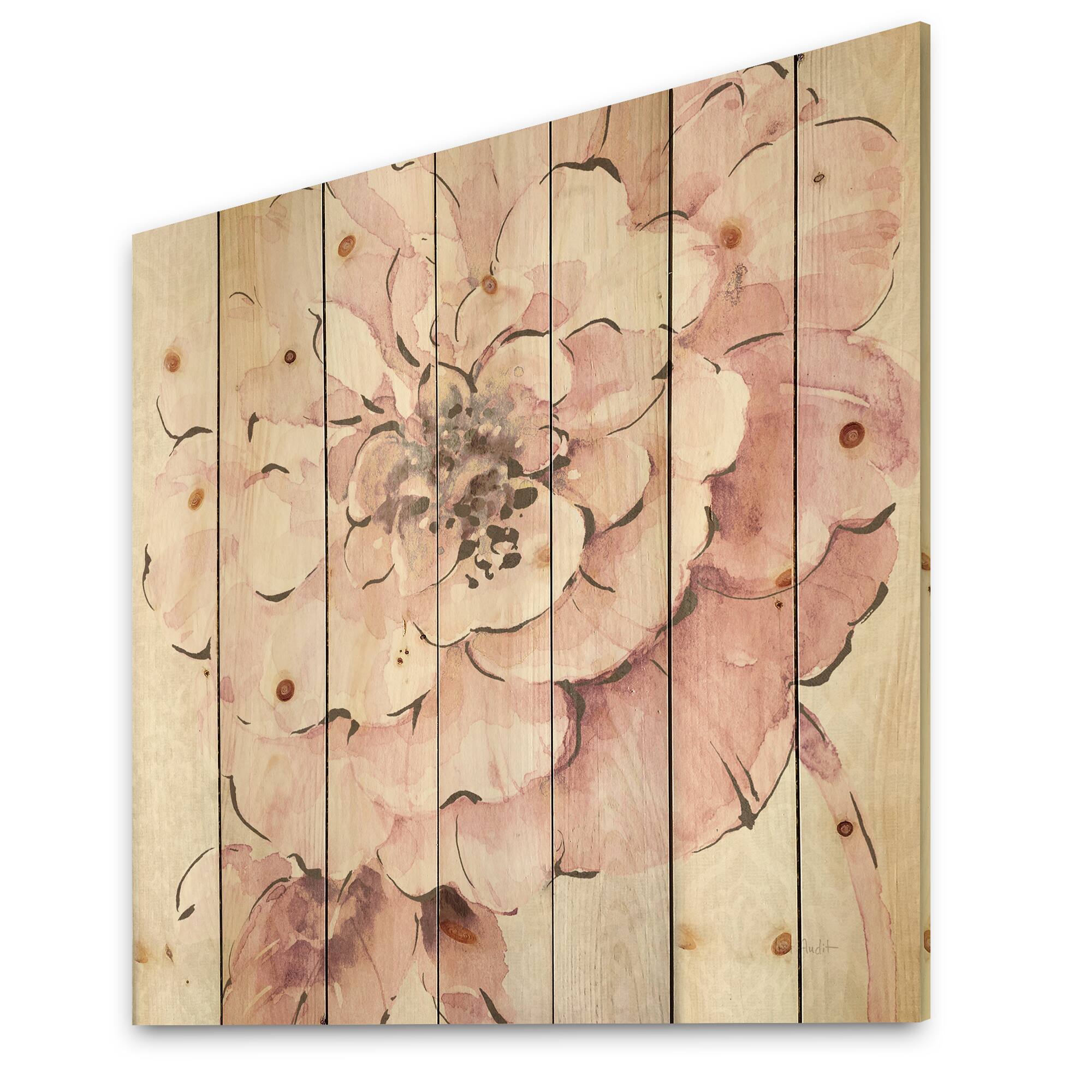 Designart - Indigold Shabby Peonies Pink